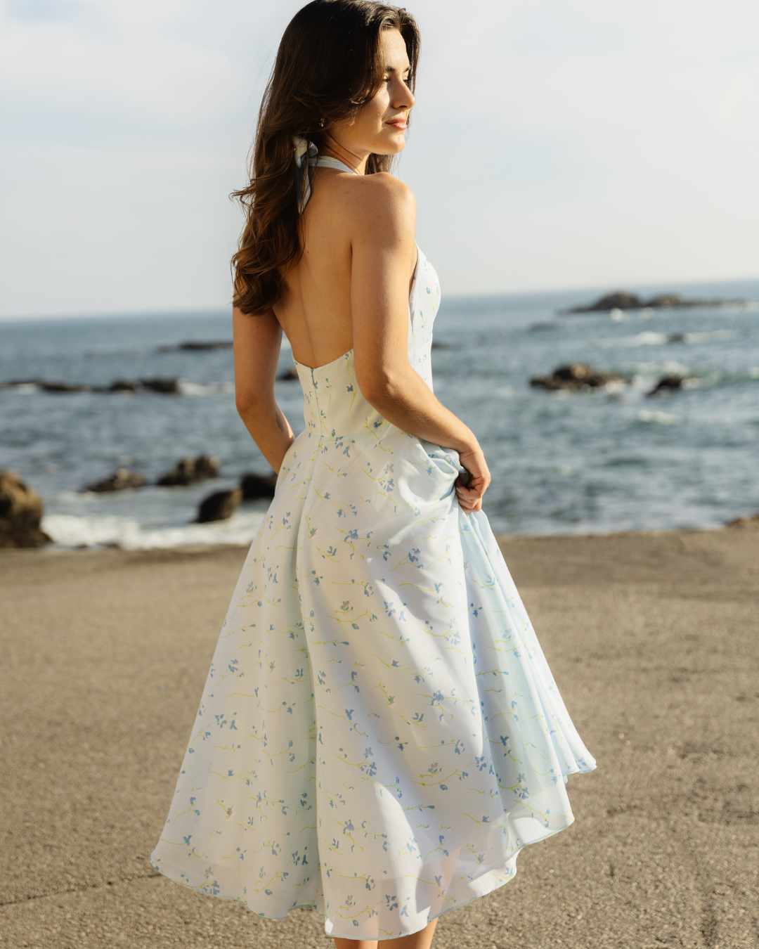 Azure Bloom Dress