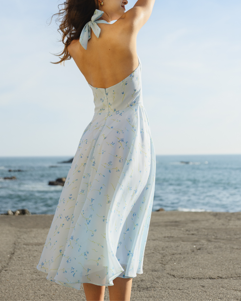 Azure Bloom Dress